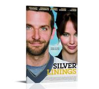 Silver Linings Playbook 2012 - Póster decorativo vibrante de alta gama, pósteres de pared retro para decoración de habitación, pósteres de arte clásico adecuado para adolescentes, salas de estar