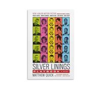 Silver Linings Playbook - Póster de lienzo de película dramática romántica, decoración de pared inspiradora (3) póster de pintura en lienzo para pared, impresión moderna de 60 x 90 cm