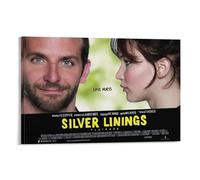 Silver Linings Playbook - Póster de lienzo de película dramática romántica, decoración inspiradora de arte de pared (5) póster de pintura en lienzo para sala de estar, pósteres de 50 x 75 cm