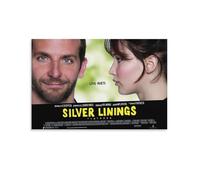 Silver Linings Playbook - Póster de lienzo de película dramática romántica, decoración inspiradora de pared (5) impresión fotográfica artística para pintura artística en lienzo, póster de decoración