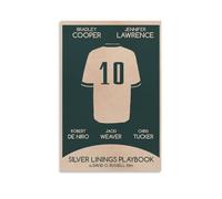 Silver Linings Playbook - Póster en lienzo de película dramática romántica, decoración de pared inspiradora (1) póster impreso, pintura de pared, lienzo, póster moderno para decoración de dormitorio