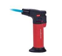 SILVER MATCH - Linterna de gas de diseño, llama ajustable - Perfecta para cocinar: crema brulée, parrillas, barbacoa, estufa de camping, helado...