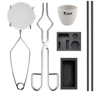 Silver Melting Kit - Crucible Graphite Torch Casting Melter,Crucible Kit - for Silver Copper Aluminum Iron Jewelry Weights Smelting Refining Home Craft