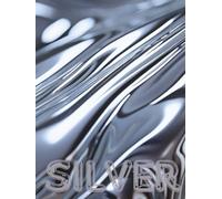 Silver: Oversized Decorative Book for Coffee Tables, Desks and Shelf Styling | Liquid Chrome Metallic Art Cover | Stack Deco Books to Create a Modern Minimalist Home Look (LuXe)