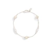 Silver Pulsera con perlas sintéticas TALLA ÚNICA