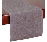 Silver Spoons Table Runners Caminos DE Mesa Tejidos | para Bodas y cenas de Lujo | 14 x 108 Pulgadas (35 x 275 cm) | 3 Unidades (Gris), Polyester