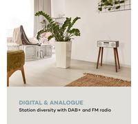 Silver Star CD-DAB 2x10W máx. Reproductor de CD con ranura DAB+ BT Alu Auna