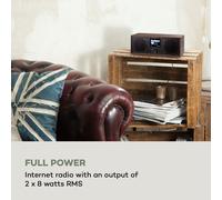 Silver Star Stereo Radio con internet/DAB+/FM BT USB y control por aplicación Auna