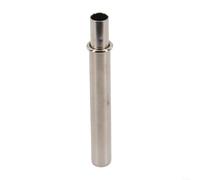Silver Steel Rod Joiner Tube 12.2mm Strong Fix | Steel material, reinforced port, 12.2mm max size, para durable joint, fixes broken poles effectively