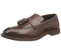 Silver Street London Hombres Charleston Tassel Mocasines Cuero Zapatos de Casuales Slip On cómodo Loafer, Marrón, 7 UK/41 EU