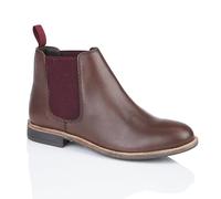 Silver Street London Sadie - Botas Chelsea de piel de primera calidad para mujer, cómodas y ligeras, Brown, 39 EU