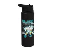Silver the Hedgehog 20 Years Anniversary Distressed Stainless Steel Insulated Water Bottle
