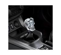 (Silver)Unique Car Gear Shift Knobs Skull Head Gear Manual Transmission Gear Shift Knob Shifter Lever
