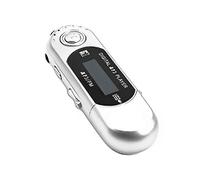 (Silver) Usb Mp3 Player Portable Music Player Digital Lcd Screen 4g Storage Fm Radio Multifunction Mp3 Music Player Usb Stick K1kf,red