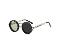 (Silver)Visionguard NF Sunglasses,Visionguard ND Filter Sun Glasses,Punk Cross-mirror