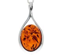 SilverAmber 1835 - Colgante para mujer, color ámbar, plata 925/1000, Plata esterlina, Ámbar