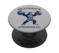 Silverback Strength Co Halterofilia Gorilla Design PopSockets PopGrip Adhesivo