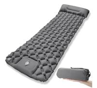 SilverChry 190 x 60cm Colchoneta Hinchable, Esterilla Hinchable, Inflable con Pedal, Incluye Almohada, Colchoneta de Camping, Colchoneta Inflable, Colchoneta Inflable, para Camping, Viajes, Playa