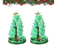 SilverChry 2 Piezas Árbol de Navidad Mágico en Crecimiento, Árbol de Papel Mágico, Mini Decoración para Árbol de Navidad, Árbol de Navidad en Crecimiento DIY para Niños y Niñas