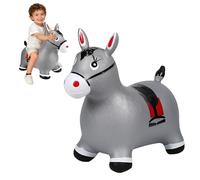 SilverChry Animal Saltador, Caballo Saltador,Juguete Saltador para Niños, Uso en Interiores/Exteriores, Regalo para Niños, Regalos de Cumpleaños, Regalos Festivos (Gris)