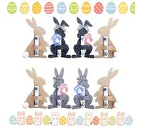 SilverChry Conjunto de Regalos de Dinero de Pascua, Lote de 8 Adornos de Fieltro Conejitos, Conejos de Fieltro, Decoraciones y Regalos Creativos de Pascua (Conejo A)