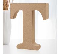 SilverChry Letras Decorativas de Madera, Letras de Madera 10 cm, Letras de Madera Scrabble, Ideales para decoración del hogar y Ocasiones Especiales (T)