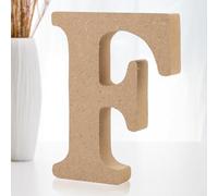 SilverChry Letras Decorativas de Madera, Letras de Madera 10 cm, Letras de Madera Scrabble, Ideales para decoración del hogar y Ocasiones Especiales (F)