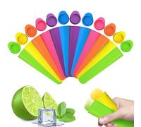 SilverChry Moldes Helados, 12 Piezas de Moldes para Helados - Moldes Helados Silicona Reutilizables Hechos de 100% Silicona Alimentaria - Sin BPA - prácticos, no Tóxicos y Ecológicos