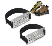 SilverChry - Picos antideslizantes para zapatos de hielo liso, crampones para zapatos de senderismo, funda para picos de zapatos, cadenas de nieve universales, 1 par de crampones para zapatos de