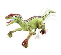 SilverCloud Dyno1 Dinosaur with Remote Control, Emits 4 Kinds of Sounds, Forward and Reverse, LED, Built-in Battery 500mAh, Green