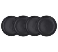 SILVERCREST® Juego de platos y cuencos, 4 piezas. (plato, negro)