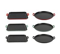 SILVERCREST® Plancha de hierro fundido prémium para pizza Ø 31 cm \ Plancha de hierro fundido prémium L 36,0 x An 26,0 cm