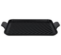 SILVERCREST® Plancha de hierro fundido prémium para pizza Ø 31 cm \ Plancha grill prémium de hierro fundido L 36,0 x An 26,0 cm. (Placa de parrilla/negro)