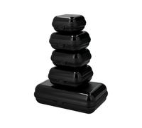 SILVERCREST® Set de fiambreras, 5 piezas (Negro)