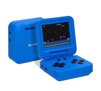 Silvergear® Consola Portátil de Juegos Retro Plegable en Azul | 240 Juegos Clásicos | Consola de Videojuegos Compacta para Niños y Adultos | Diseño Retro Game Consola | Pantalla a Color de 2,8 Pulgada