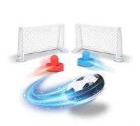 Silvergear Juego de futbolín de aire | Mini futbolín con disco de hockey de aire | Juguete para niños con puertas y remos | Juego portátil para interiores | Medidas 9 cm Puck 7,5 × 7,5 × 6 cm Raqueta