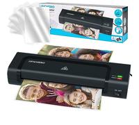 Silvergear® Plastificadora A4 A5 A6 | Laminadora rápida con 5 películas de laminación | Laminadora con cortador de papel | Pequeñas fotos Máquina de plástico | Plastificadora para el hogar, la oficina