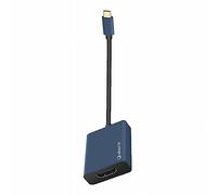 Adaptador logan silver ht usb tipo c a hdmi 4k azul marino