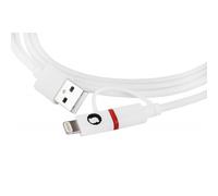 Cable silver ht micro usb combo - lightning macho - macho - 1.5m - blamco