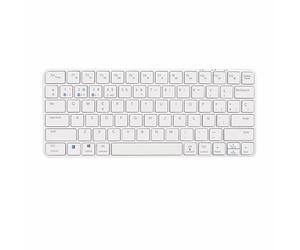 SILVERHT Design - Teclado Inalámbrico Ultrafino Multidispositivo | Bluetooth + USB 2.4G | QWERTY Español | Silencioso y Portátil para PC, Smart TV y Tablet