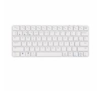 SILVERHT Design - Teclado Inalámbrico Universal Portátil Bluetooth + USB 2.4G | QWERTY Español | Compatible con PC, Tablet, Smart TV, Android, iOS y Windows | Ultrafino y Silencioso