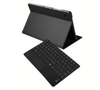 SILVERHT Funda con Teclado Bluetooth y touchpad para Samsung Galaxy Tab A11+/A9+ 11" con Soporte Ajustable, Color Negro
