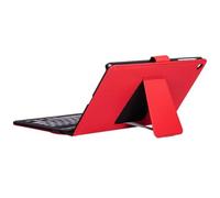 SILVERHT - Funda Tablet Samsung Tab A11 Plus y A9 Plus Roja con Teclado Bluetooth QWERTY en Español (Contiene la Ñ)