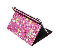 Silver HT Cool Ice Pop - Funda Universal Estampada (9-10.1") Color Rojo y Blanco