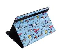 SilverHT Funda Universal Estampada Space Blue Metal para Tablet 9"-11"