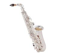 Silvering Alto Saxophone E-Flat Alto Sax Instrumento Musical Con Boquilla Reed Neck Saxofón para estudiantes
