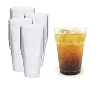 Silverkitchen 40 vasos de cerveza de 200 ml, reutilizables, de plástico duro, fabricados en Alemania