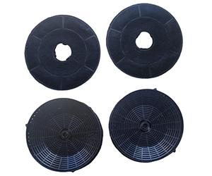 Silverline - 2 pares de filtro de carbón activo AF 100, campana extractora, recirculación