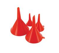 Silverline 282421 - Juego de 4 embudos (50, 75, 100 y 120 mm)