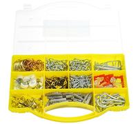 Silverline 595755 - Juego de escarpias y hembrillas 545 pzas